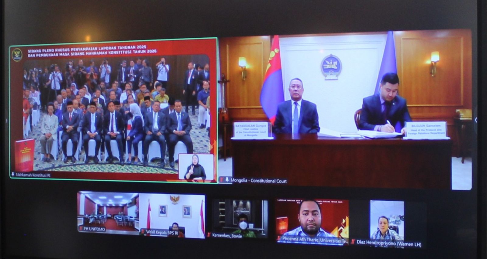 Read more about the article Нээлтийн арга хэмжээнд цахимаар оролцов